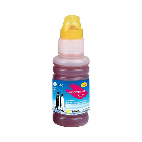Контейнер с чернилами G&G Epson L3100, L3101, L3110, L3150, L3151, L1110, L3156, L3160, L5190 yellow 70мл