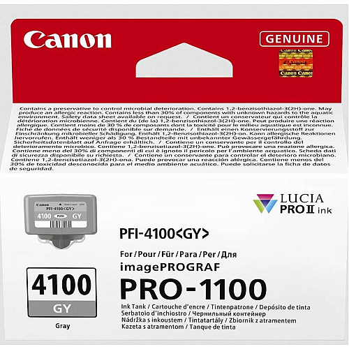 Картридж струменевий Canon PFI-4100 imagePROGRAF PRO-1100 Gray