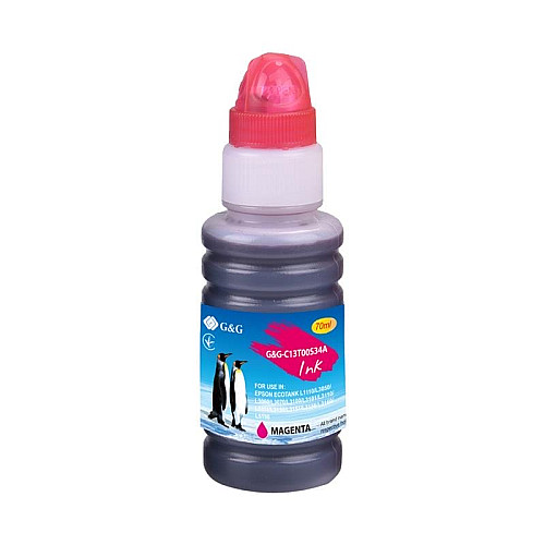 Контейнер с чернилами G&G Epson L3100, L3101, L3110, L3150, L3151, L1110, L3156, L3160, L5190 magenta 70мл