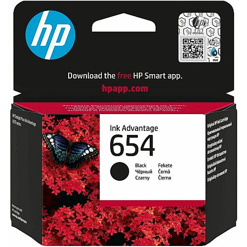 Картридж с печатающей головкой струйный HP No.654 DJ IA 2976/4376/6575 Black