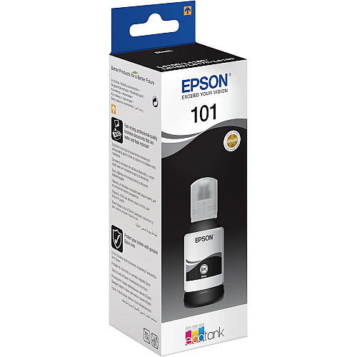 Контейнер с чернилами Epson 101 EcoTank L14150/L4150/L4160/L4260/L4267/L4360/L6160/L6170/L6190/L6270/L6290 black pigm