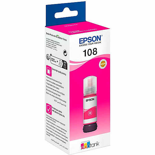Контейнер с чернилами Epson 108 EcoTank L8050/L18050 magenta