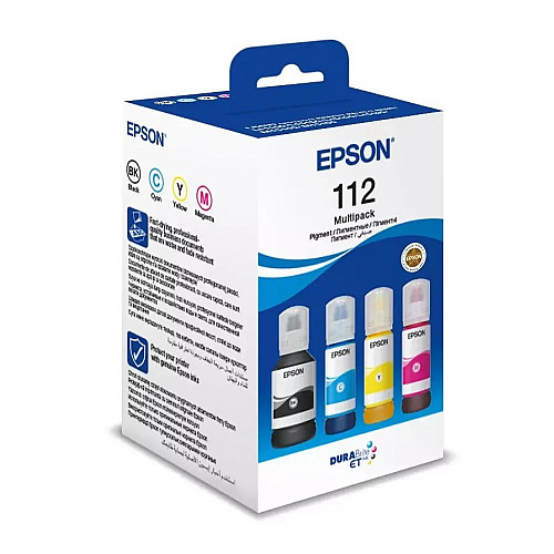 Контейнери з чорнилом Epson 112 EcoTank L11160/L15150/L15160/L6490/L6550/L6570/L15180/L6580 Multipack (C,M,Y,Bk) pigm