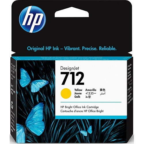 Картридж струменевий HP 712 DesignJet T230/T630/T650 Yellow 29ml