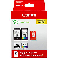 Комплект Canon No.46: Картридж Canon PG-46Bk/CL-56 кольор. Value Pack