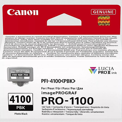 Картридж струменевий Canon PFI-4100 imagePROGRAF PRO-1100 Photo Black