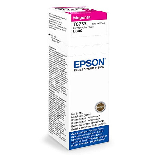 Контейнер с чернилами Epson T6733 EcoTank L1800/L800/L800/L805/L810/L850 magenta