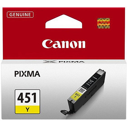 Картридж струменевий Canon CLI-451Y XL (Yellow) PIXMA MG5440/MG6340