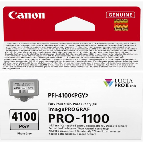 Картридж струменевий Canon PFI-4100 imagePROGRAF PRO-1100 Photo Gray