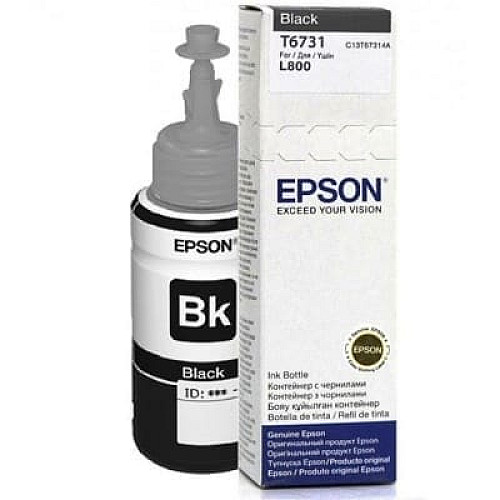 Контейнер с чернилами Epson T6731 EcoTank L1800/L800/L800/L805/L810/L850 black