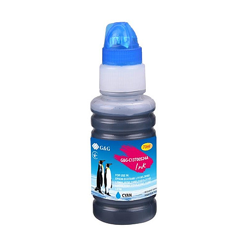 Контейнер с чернилами G&G Epson L3100, L3101, L3110, L3150, L3151, L1110, L3156, L3160, L5190 cyan 70мл
