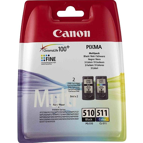 Комплект Canon No.510: Картридж Canon PG-510Bk/CL-511 кол. Multi Pack