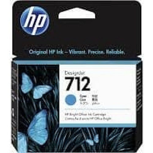 Картридж струменевий HP 712 DesignJet T230/T630/T650 Cyan 29ml
