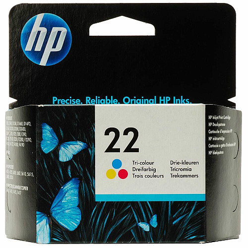 Картридж с печатающей струйной головкой HP No.22 DJ3920/3940, PSC1410 color, 5 ml