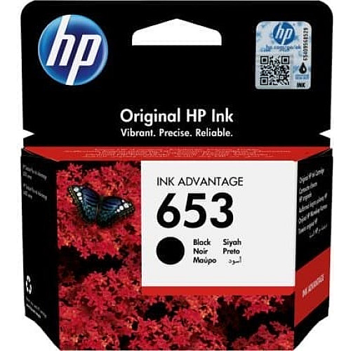 Картридж с печатающей головкой струйный HP No.653 DJ IA 2876/6075/6475 black