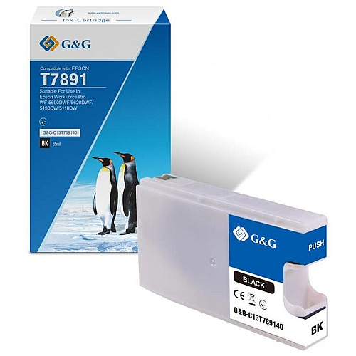 Картридж G&G для Epson WF-5110/WF-5620 black XXL (4000 стр.)