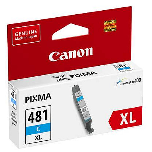 Картридж струменевий Canon CLI-481 XL PIXMA TS6140/8140/9140/TR7540/8540/TS6240/9540/8240/704/8340/6340 Cyan