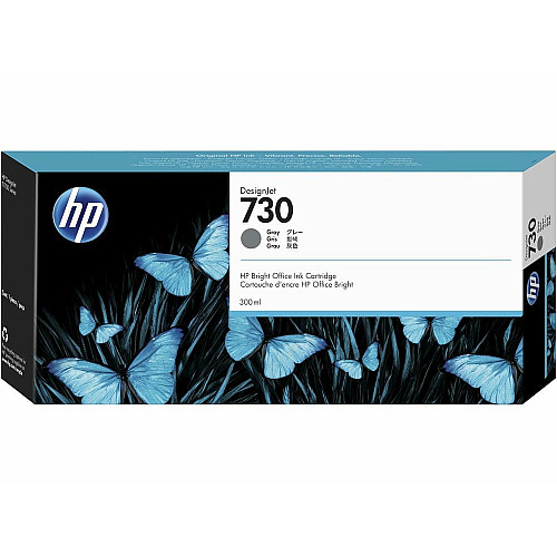 Картридж струменевий HP 730 DesignJet T1600/T1700/T2600 Gray 300ml