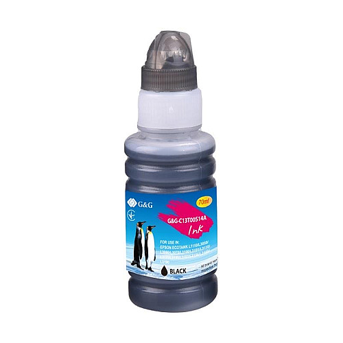 Контейнер с чернилами G&G Epson L3100, L3101, L3110, L3150, L3151, L1110, L3156, L3160, L5190 black 70мл
