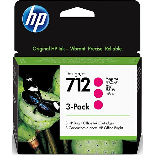 Картридж струйный HP 712 DesignJet T230/T630/T650 Magenta 3-Pack 29-ml