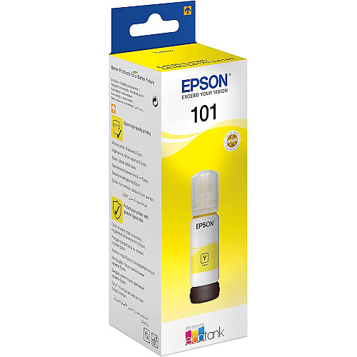 Контейнер с чернилами Epson 101 EcoTank L14150/L4150/L4160/L4260/L4267/L4360/L6160/L6170/L6190/L6270/L6290 yellow