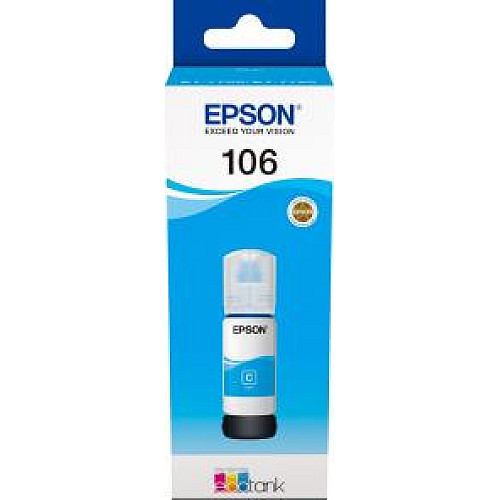 Контейнер з чорнилом Epson 106 EcoTank L7160/L7180 cyan