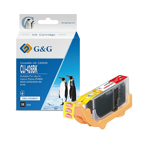 Картридж G&G для Canon CLI-426Bk PIXMA iP4840; MG5140/5240/6140/8140 Black (3100стр)