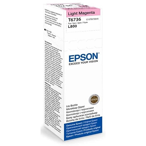 Контейнер с чернилами Epson T6736 EcoTank L1800/L800/L800/L805/L810/L850 light magenta