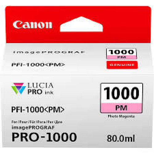 Картридж струменевий Canon PFI-1000PM (Photo Magenta)