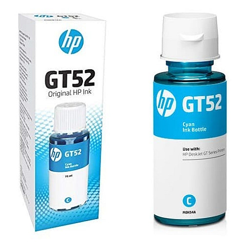 Контейнер с чернилами HP GT52 DJ5810/5820, Ink Tank 115/315/319/410/415/419, Smart Tank 500/515/530/615/670/720/750/790 Cyan (8000