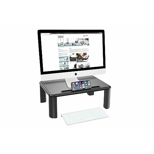 Підставка для монітора DIGITUS Ergonomic Monitor Riser, до 10кг, чорна