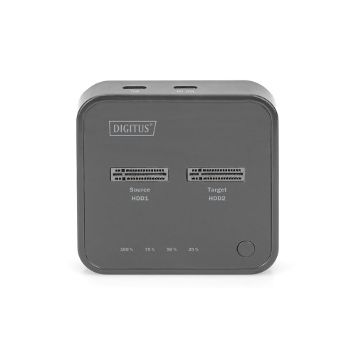 Док-станція DIGITUS Dual M.2 NVMe SSD USB Type-C 3.2 Black