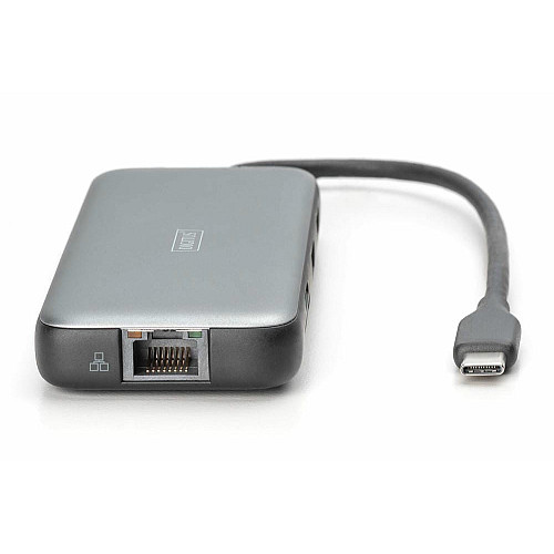 Док-станция DIGITUS USB-C > 2xHDMI/2xUSB-A/USB-C/SD/MicroSD/RJ54