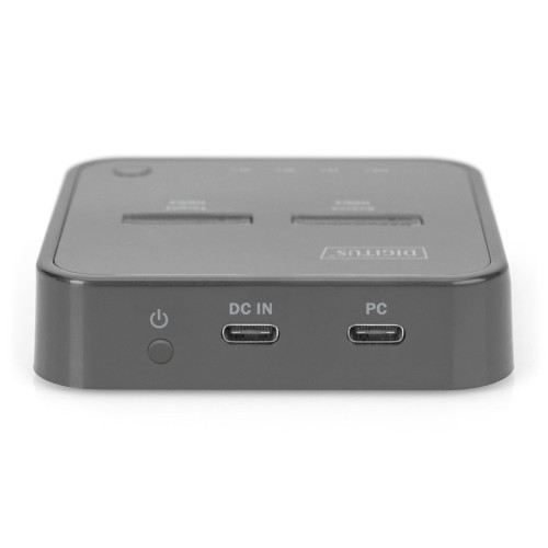 Док-станція DIGITUS Dual M.2 NVMe SSD USB Type-C 3.2 Black