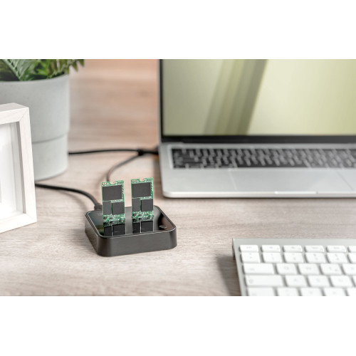 Док-станція DIGITUS Dual M.2 NVMe SSD USB Type-C 3.2 Black