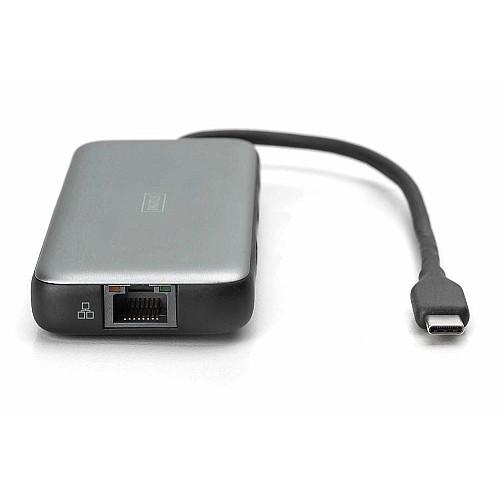 Док-станция DIGITUS USB-C > HDMI/2xUSB-A/USB-C/SD/MicroSD/RJ54