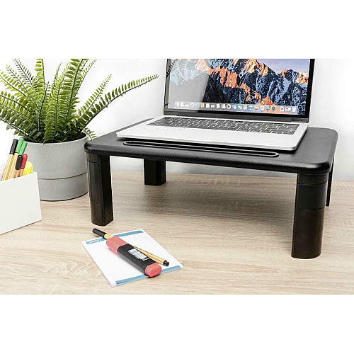 Підставка для монітора DIGITUS Ergonomic Monitor Riser, до 10кг, чорна