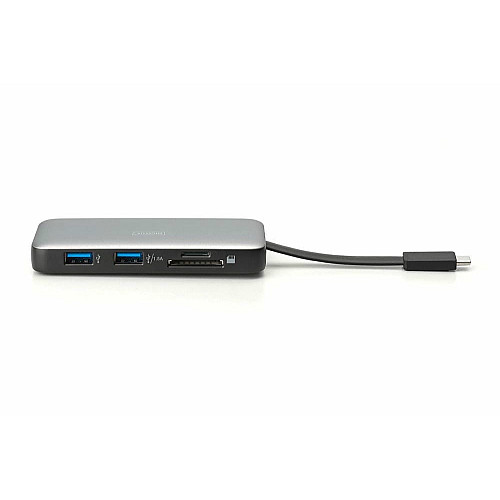 Док-станція DIGITUS USB-C > HDMI/2xUSB-A/USB-C/SD/MicroSD/RJ54, Travel