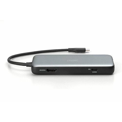 Док-станция DIGITUS USB-C > HDMI/2xUSB-A/USB-C/SD/MicroSD/RJ54
