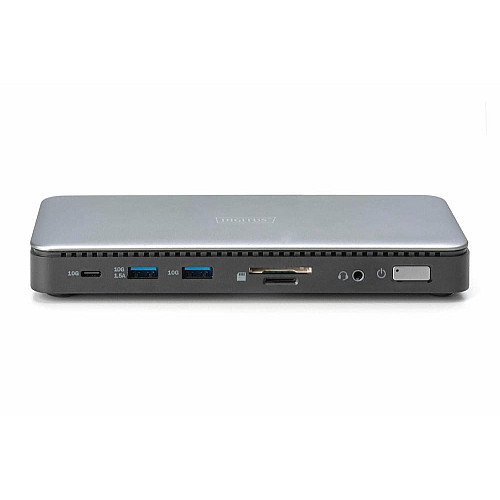 Док-станція DIGITUS USB-C > 2xHDMI/DP/2xUSB-A/USB-C/SD/MicroSD/RJ54/DC/Audio