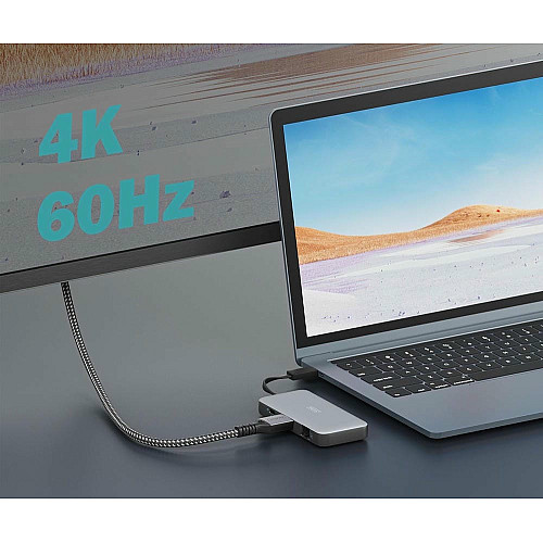 Док-станція DIGITUS USB-C > HDMI/2xUSB-A/USB-C/SD/MicroSD/RJ54, Travel
