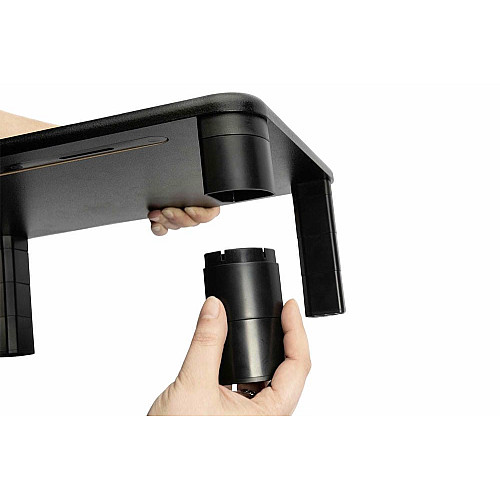 Підставка для монітора DIGITUS Ergonomic Monitor Riser, до 10кг, чорна