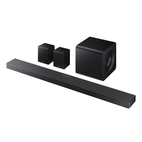 Саундбар Samsung HW-QS750F 465Вт, 5.1.2, BT, HDMI-eARC, Wi-Fi, саб, Dolby Atmos, чорний