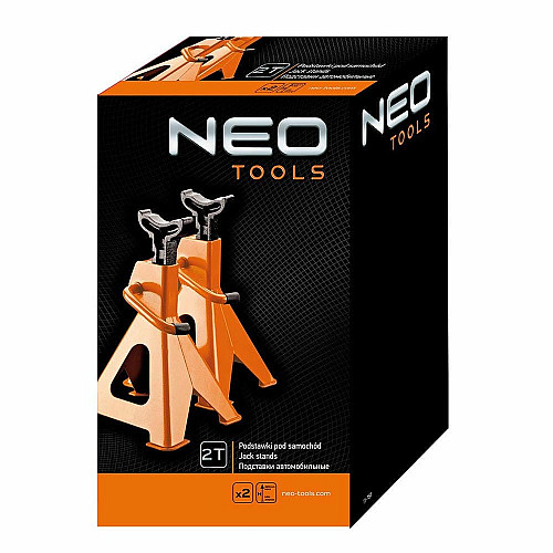 Опора під автомобіль Neo Tools, 2т, 278-423мм, 2шт