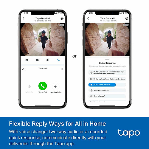 Розумний відеодзвоник з акумулятором TP-LINK Tapo D235