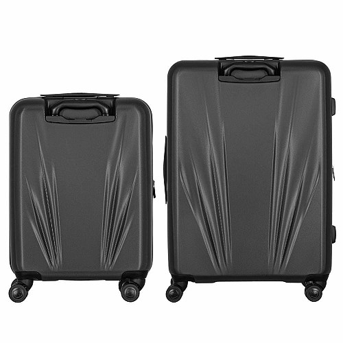 Набор чемоданов Wenger Skyon Hardside, поликарбонат, (S+L), TSA, 4 колеса, расширение, серый