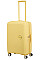 Чемодан American Tourister, Soundbox, полипропилен, средний, 67см, 71.5/81л, TSA, 4 колеса, EXP, пастельно-желтый