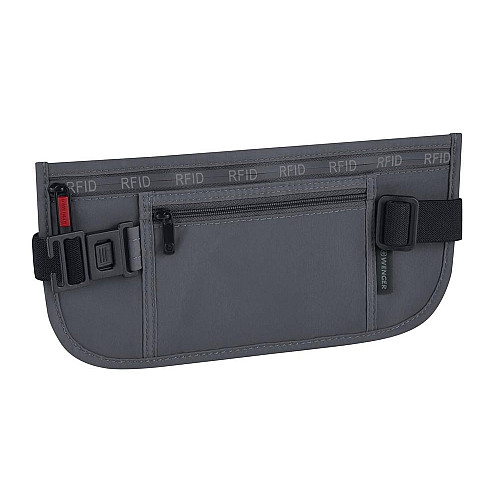 Сумка на пояс, Wenger waist belt with RFID pocket, сіра