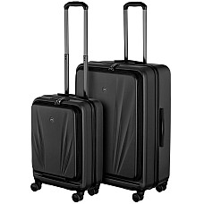 Набор чемоданов Wenger Skyon Hardside, поликарбонат, (S+L), TSA, 4 колеса, расширение, черный