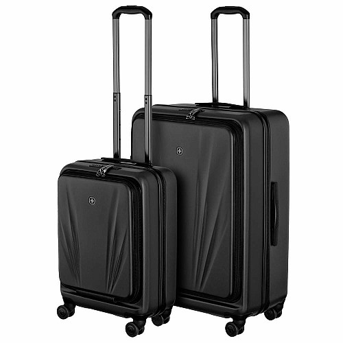 Набор чемоданов Wenger Skyon Hardside, поликарбонат, (S+L), TSA, 4 колеса, расширение, черный